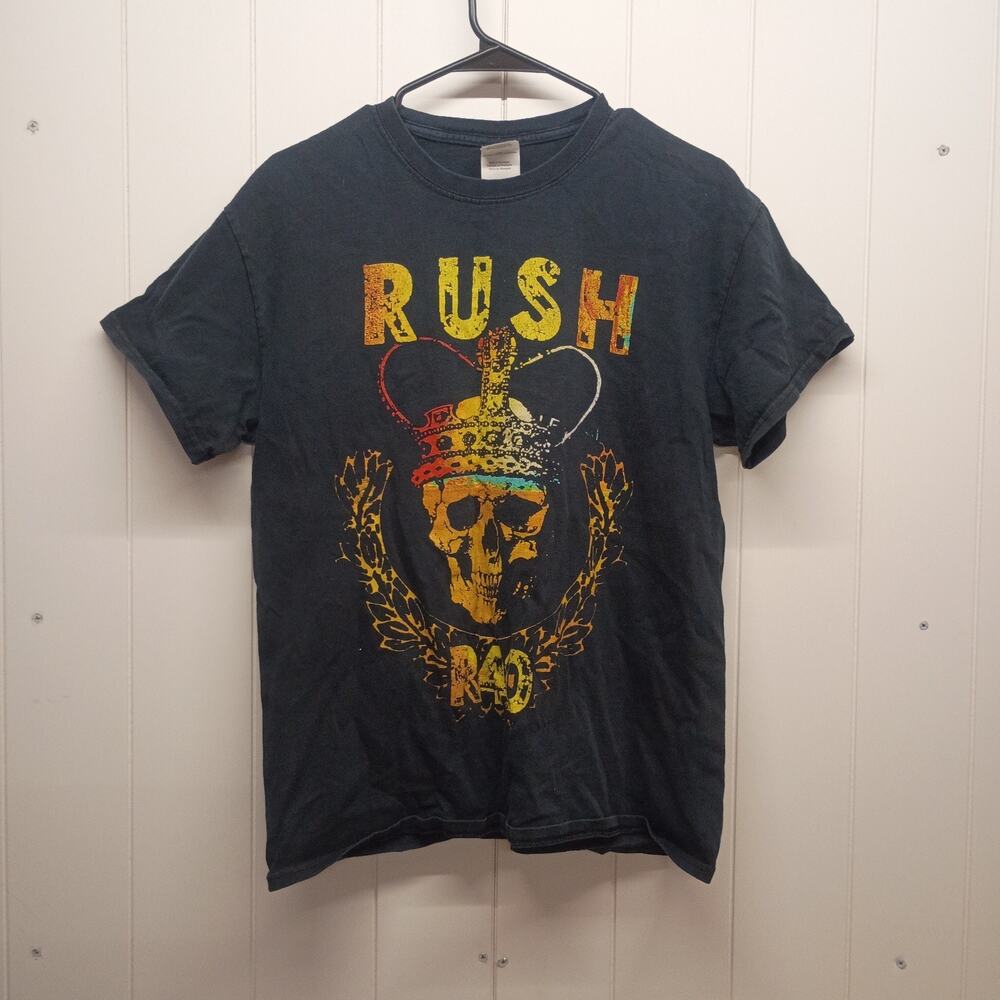 Vintage 2015 Rush R40 40th Anniversary Tour T-Shirt Mens Medium Skull Graphic Co